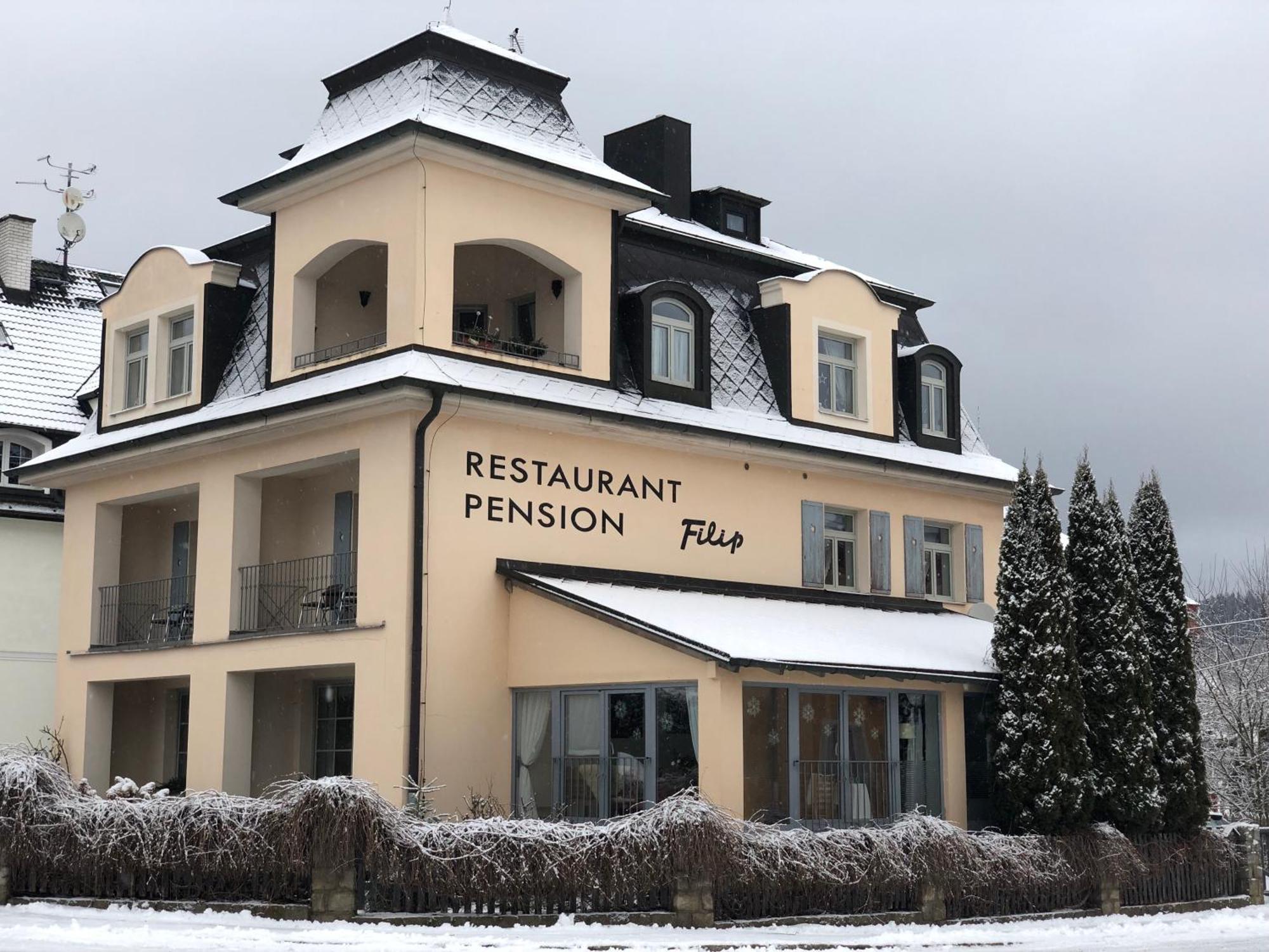 Pension A Restaurace Filip II Mariańskie Łaźnie Zewnętrze zdjęcie